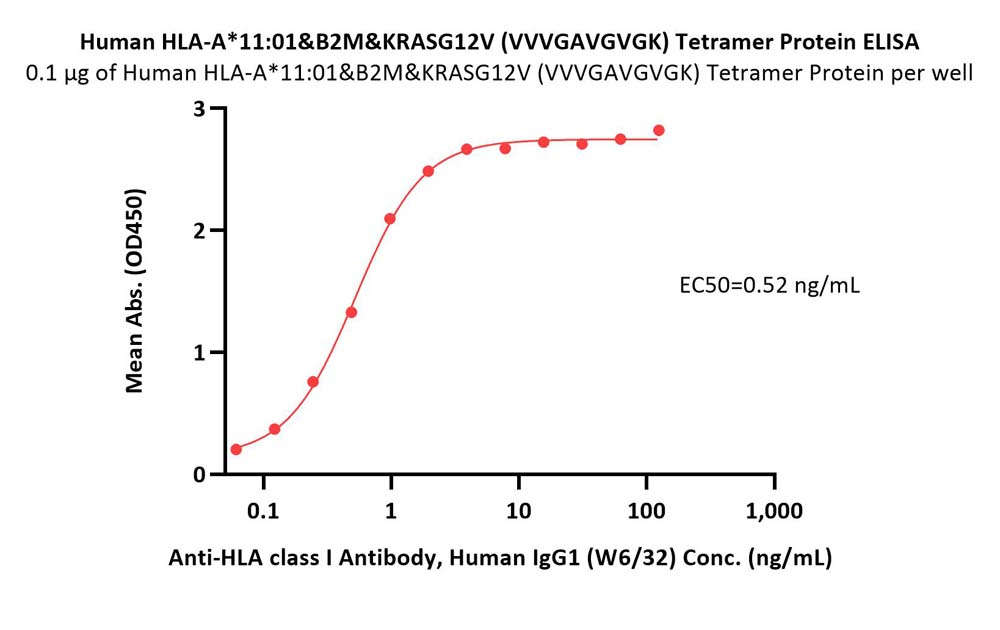  HLA-A*1101 & B2M & KRASG12V (VVVGAVGVGK) ELISA