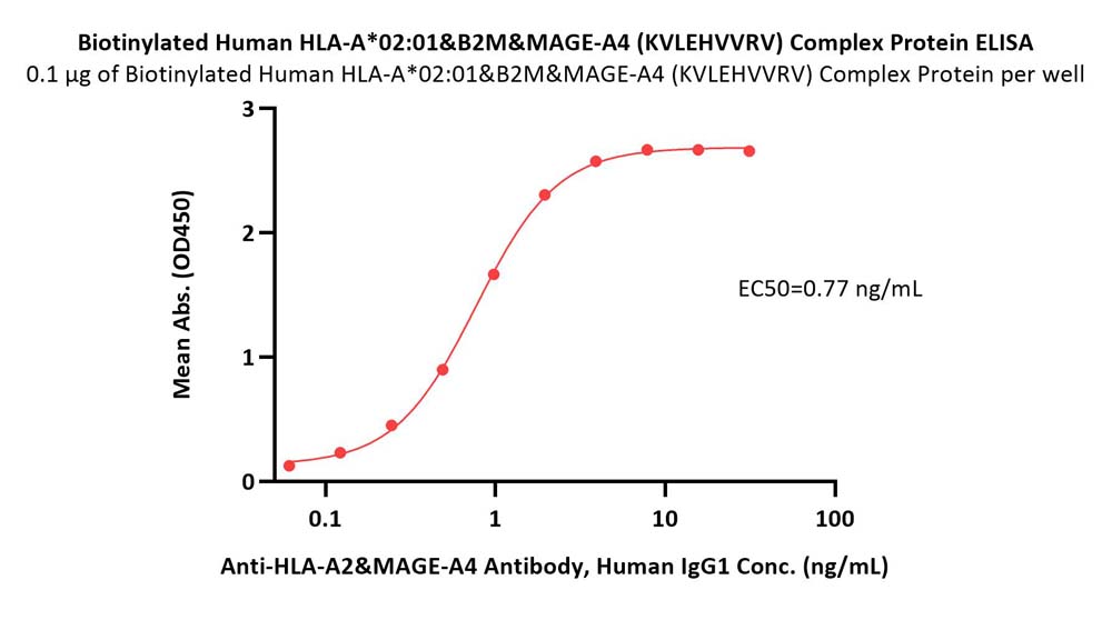  HLA-A*0201 | B2M & MAGE-A4 (KVLEHVVRV) ELISA